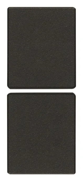 Vimar Linea - 2 demi-boutons 1M (Blanco - noir)