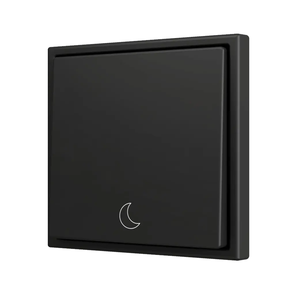 Zennio ZS70 - Bouton poussoir Soft - simple 1-v (Anthracite - Custom) - A partir de 100 pièces