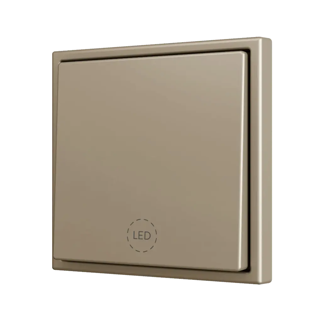 Zennio ZS70 - Bouton poussoir Soft - simple 1-v (Champagne - Custom) - A partir de 100 pièces