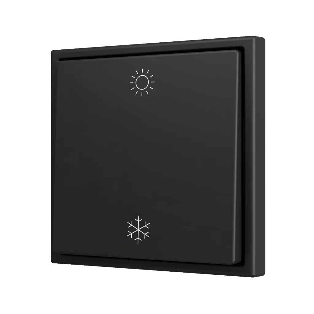 Zennio ZS70 - Bouton poussoir Soft - simple 2-v (Anthracite - Custom) - A partir de 100 pièces