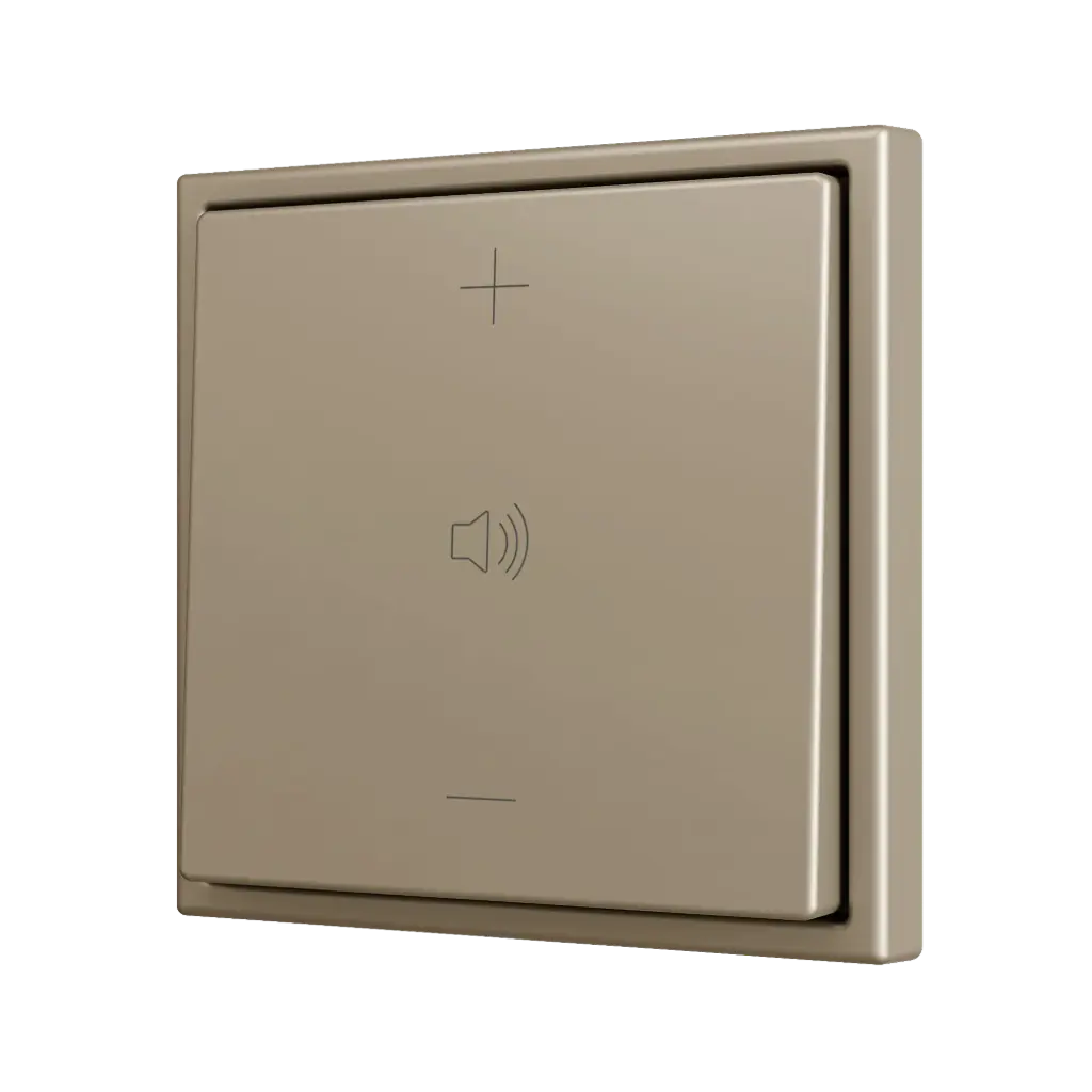 Zennio ZS70 - Bouton poussoir Soft - simple 2-v (Champagne - Custom) - A partir de 100 pièces