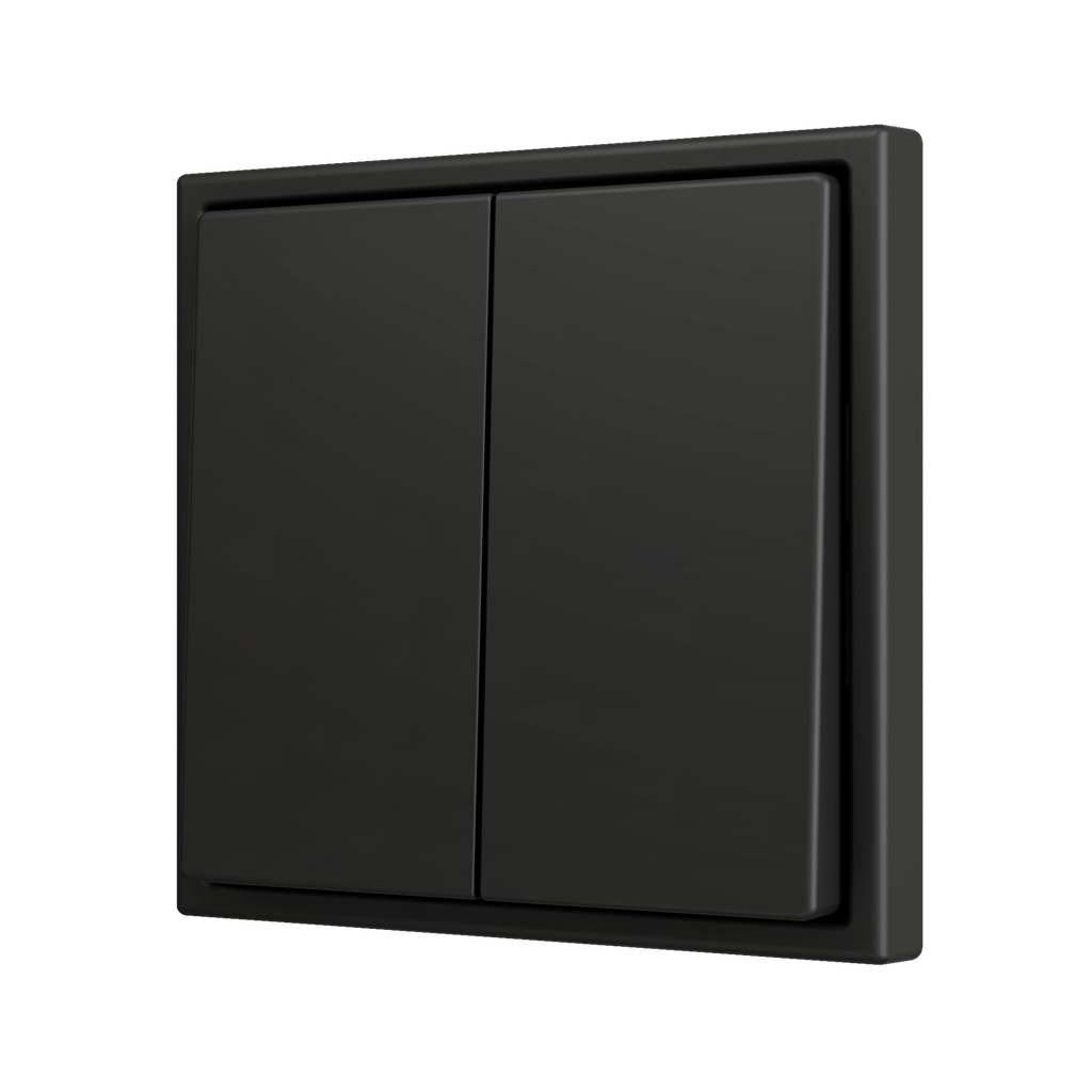 Zennio ZS70 - Bouton poussoir Soft - doublel 2-v (Anthracite)