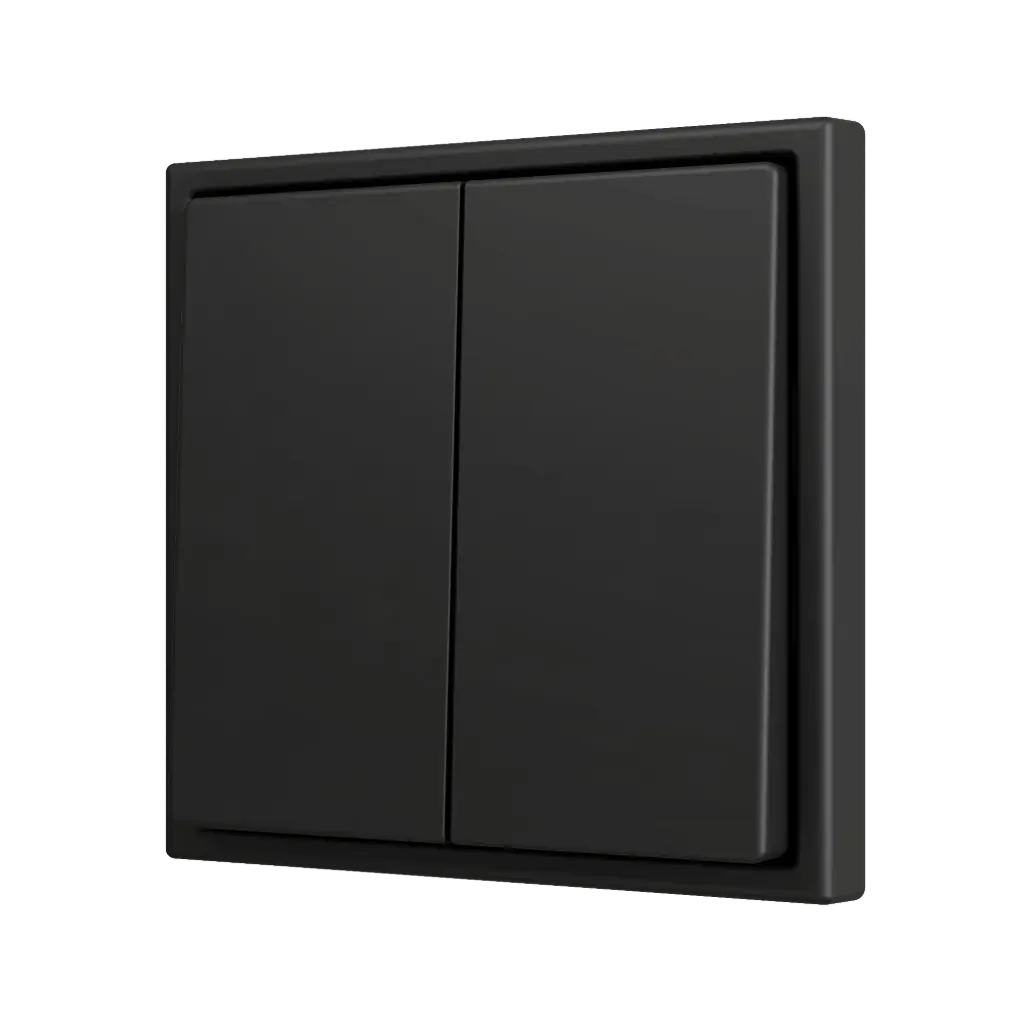 Zennio ZS70 - Soft drukknop - dubbel 2-v (Antraciet)