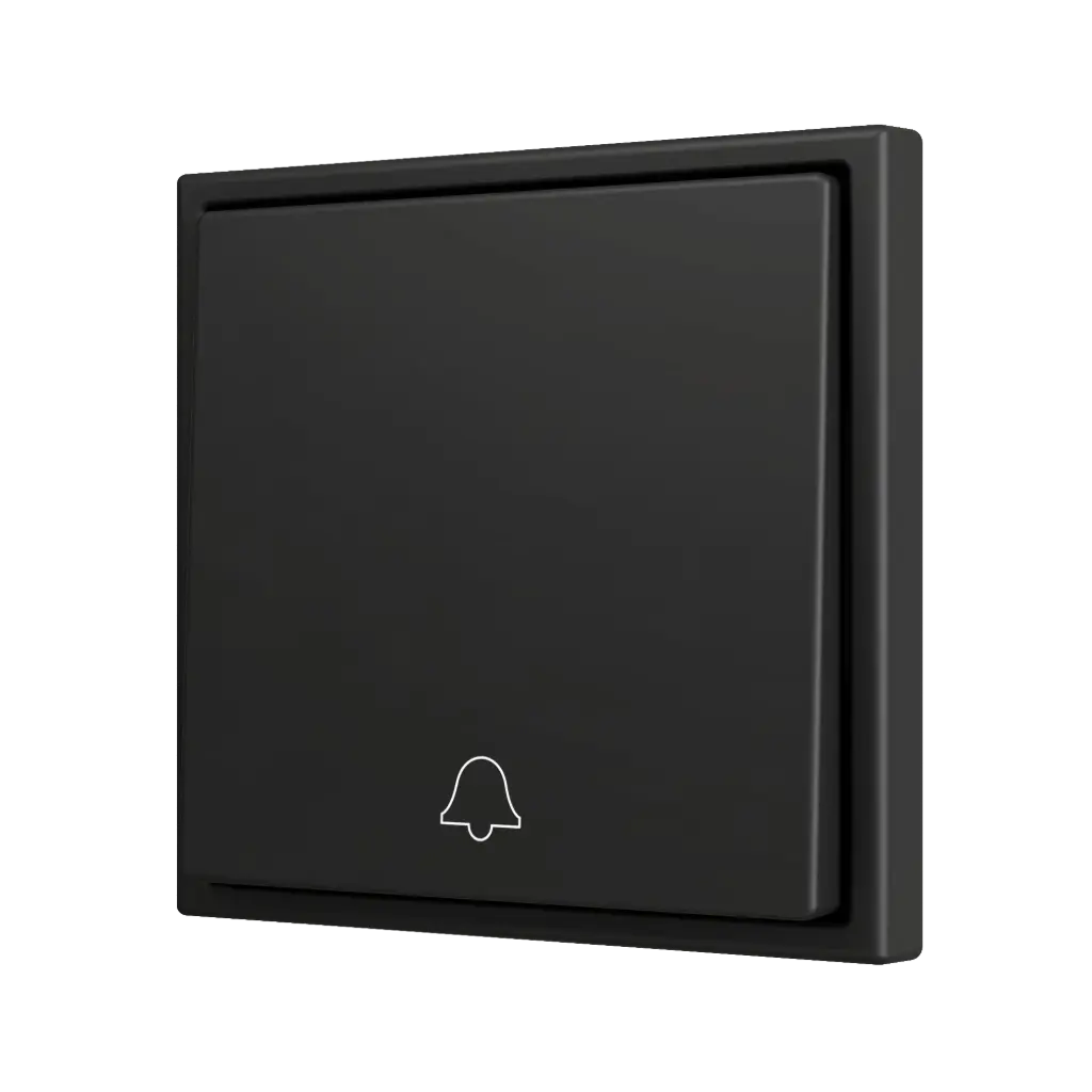 Zennio ZS70 - Bouton poussoir Soft - simple 1-v - Icône de sonnette (Anthracite) - VPE=10