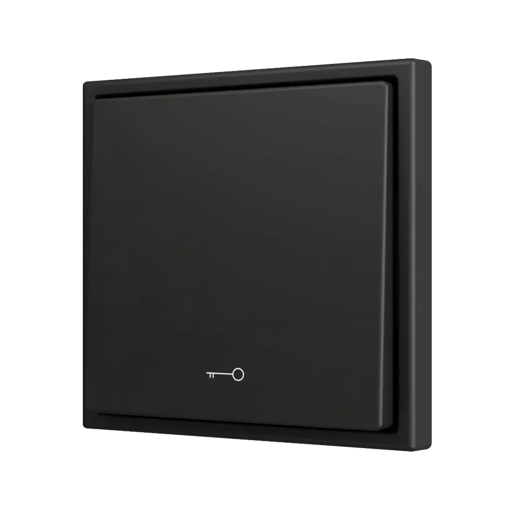 Zennio ZS70 - Soft drukknop - enkel 1-v - sleutel icoon (Antraciet)