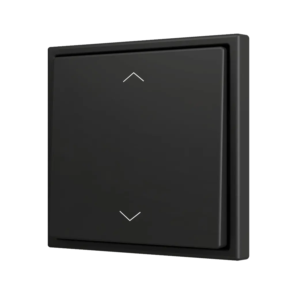 Zennio ZS70 - Bouton poussoir Soft - simple 2-v - Icône de volet (Anthracite) - VPE=10