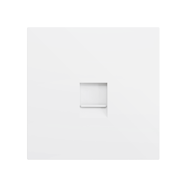 Zennio ZS70 - Centraalplaat voor enkele RJ45 connector (Mat wit)