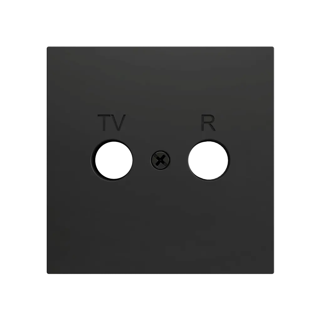 Zennio ZS70 - TV-R centraalplaat (Antraciet)