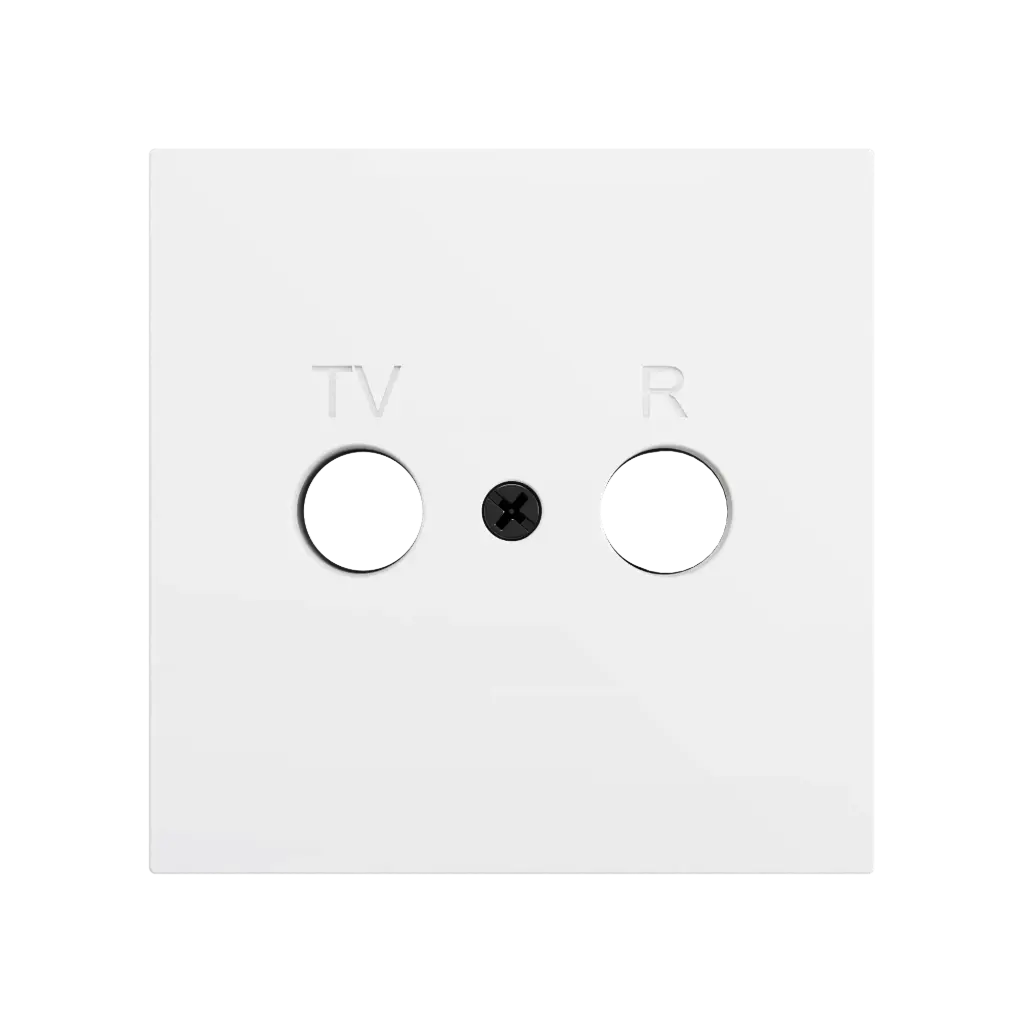 Zennio ZS70 - TV-R centraalplaat (Mat wit)
