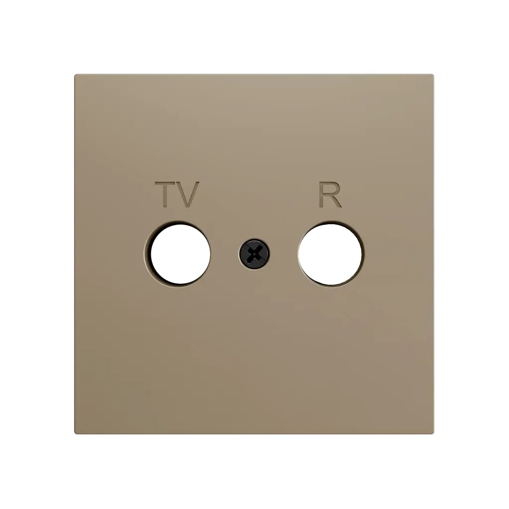 Zennio ZS70 - TV-R centraalplaat (Champagne)