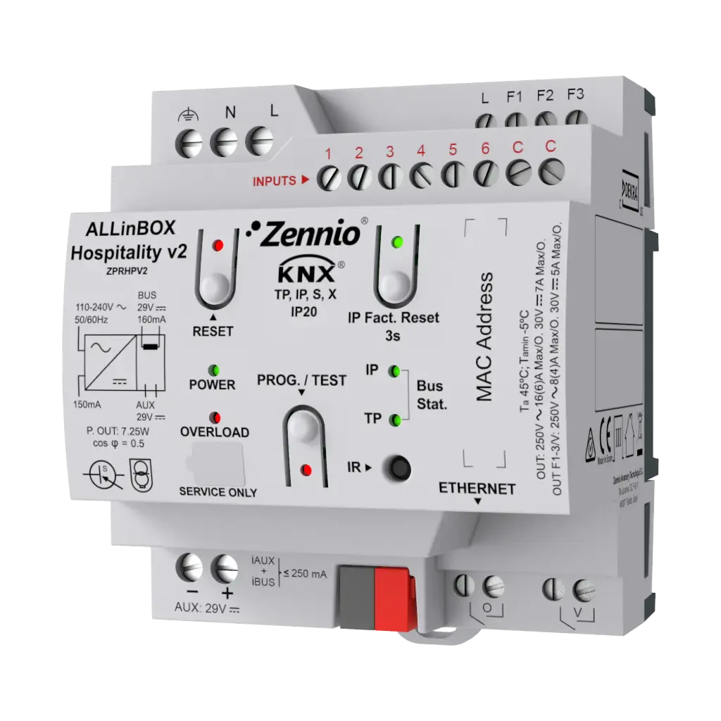 Zennio ALLinBOX Hospitality v2