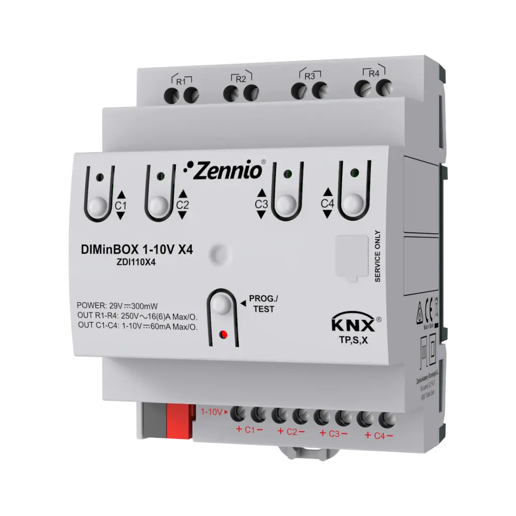 Zennio DIMinBOX 1-10V X4