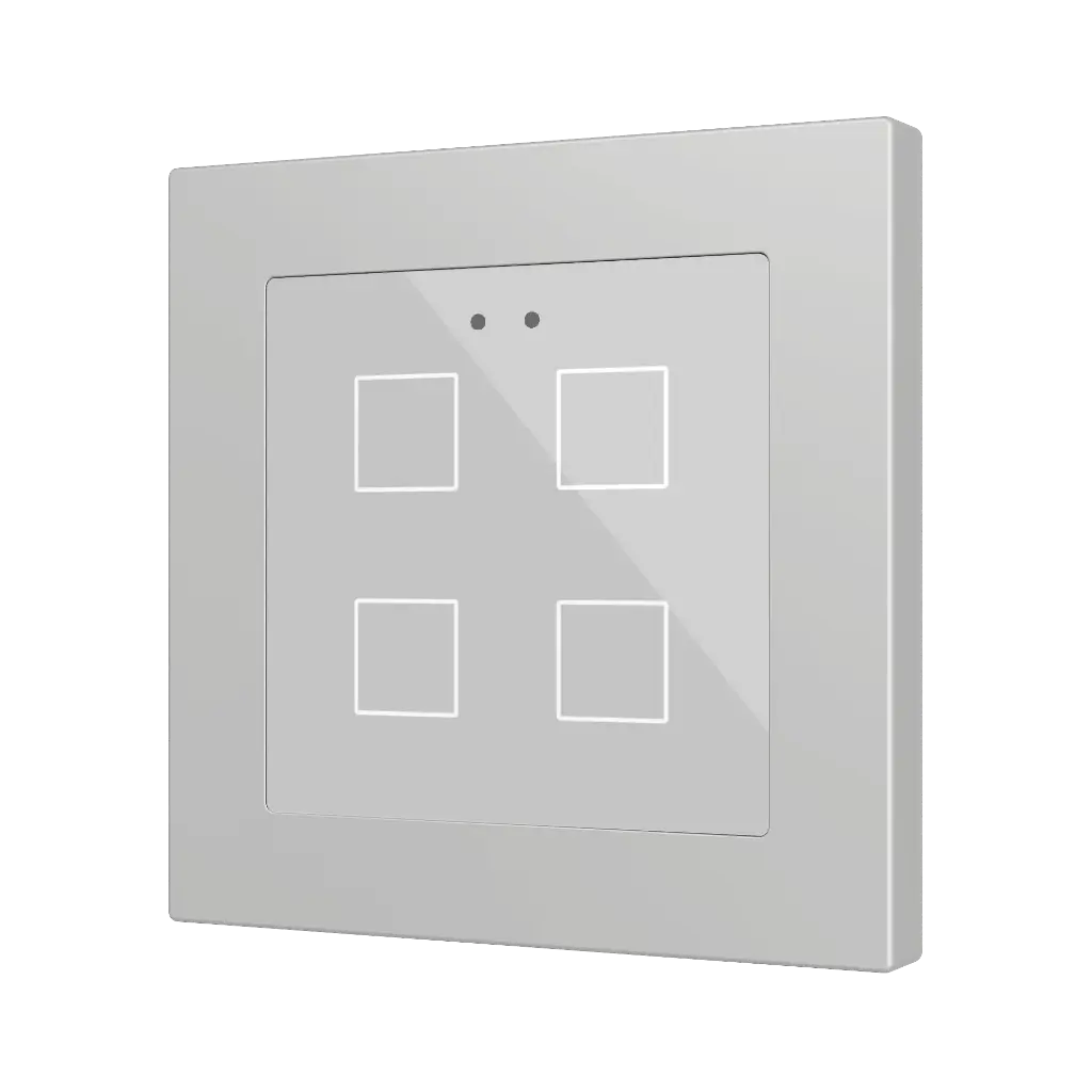 Zennio Flat RGB 55 X4 (Zilver)