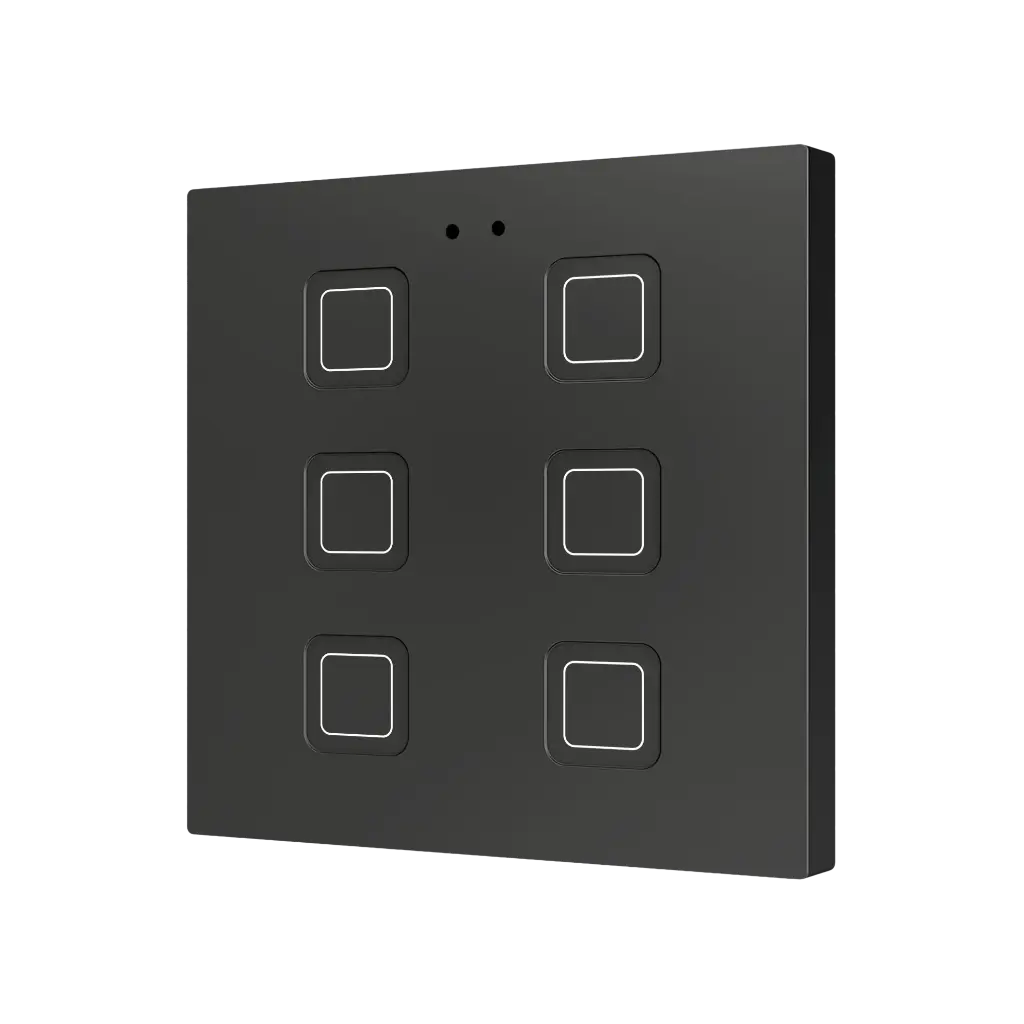 Zennio Tecla RGB 6 (Antraciet)