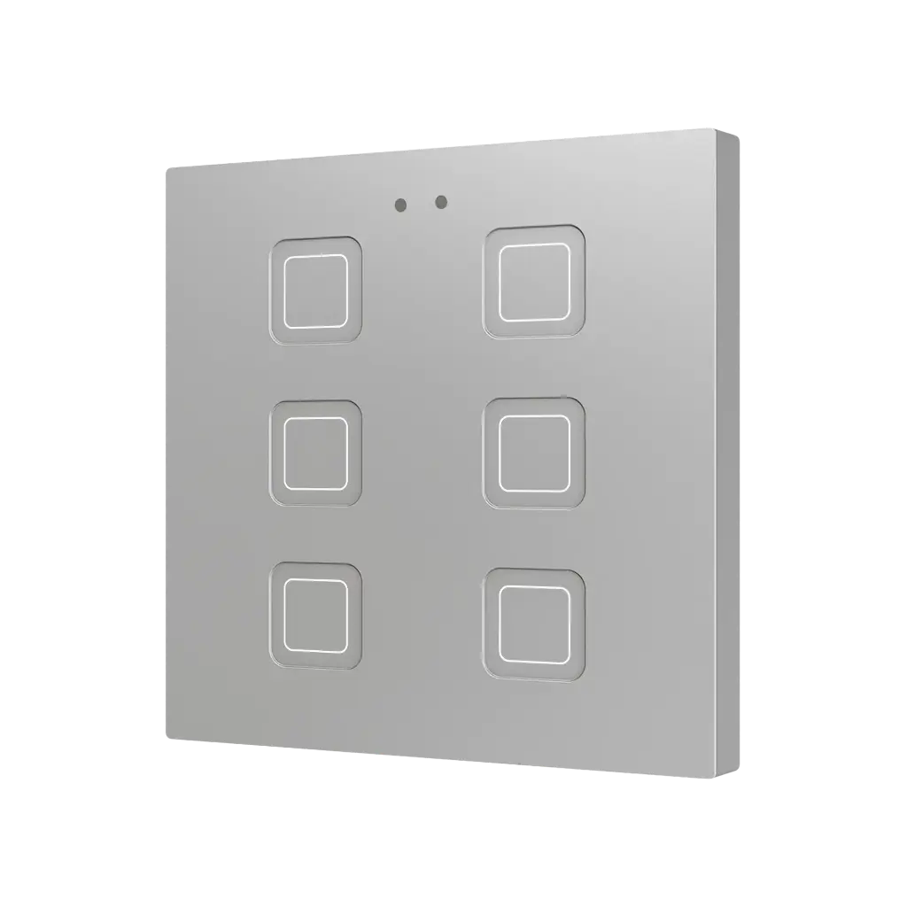 Zennio Tecla RGB 6 (Zilver)