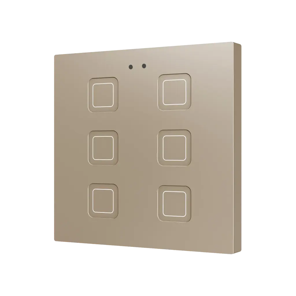 Zennio Tecla RGB 6 (Champagne)