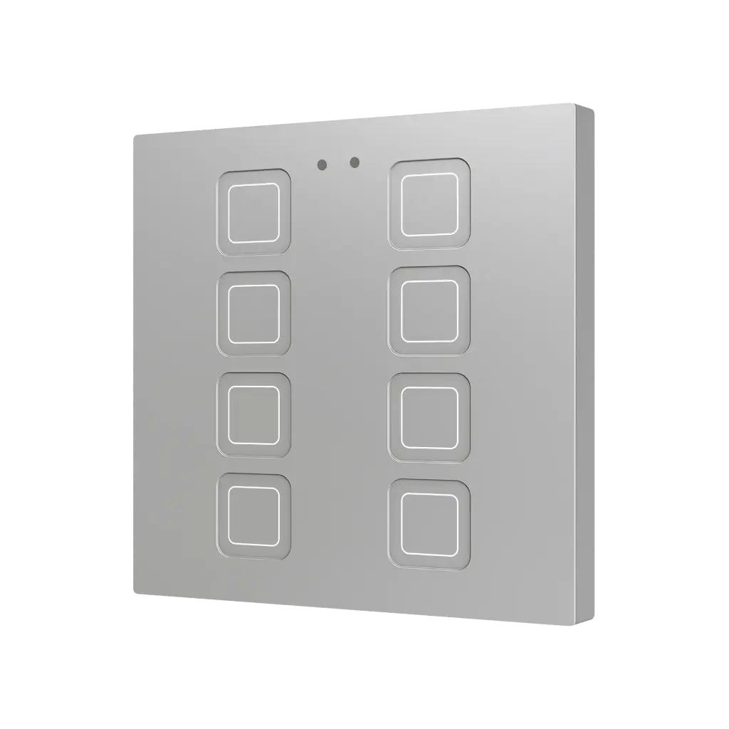 Zennio Tecla RGB 8 (Argent)