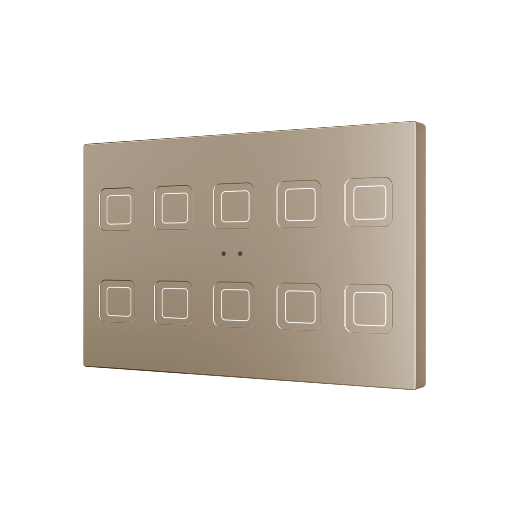 Zennio Tecla RGB XL X10 (Champagne)
