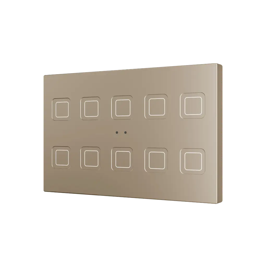 Zennio Tecla RGB XL X10 (Champagne)