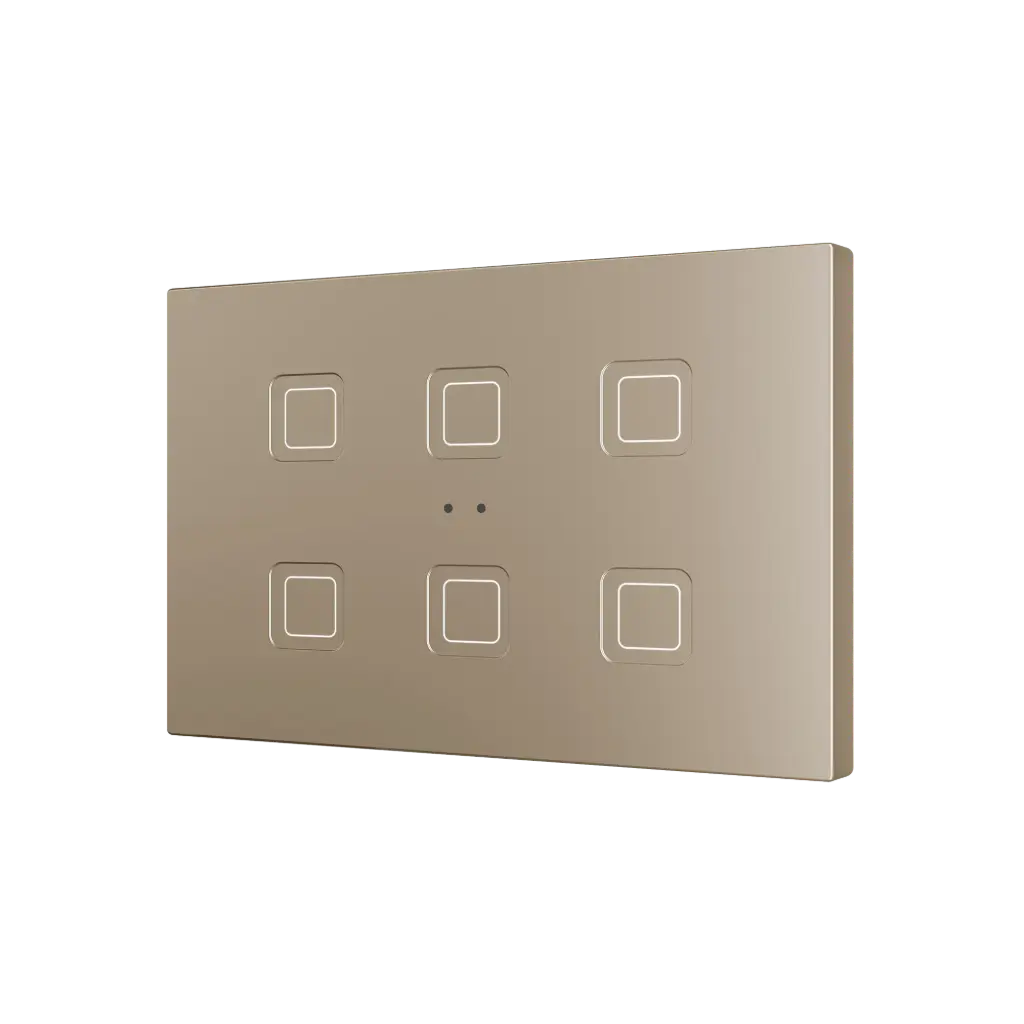 Zennio Tecla RGB XL X6 (Champagne)