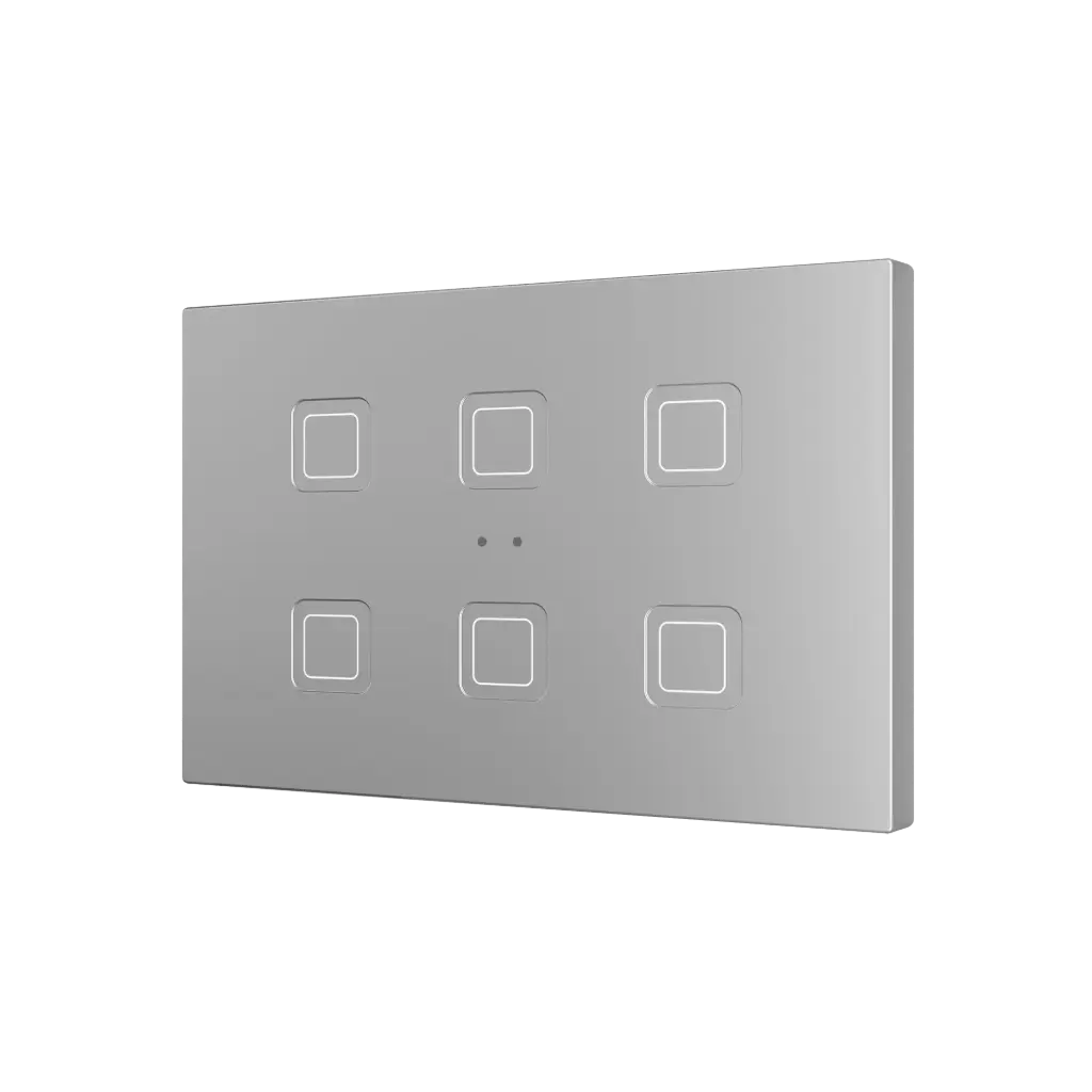Zennio Tecla RGB XL X6 (Zilver)