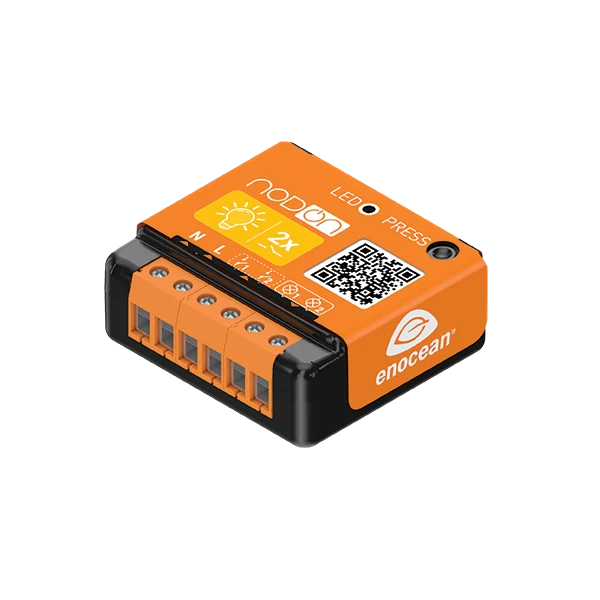 Nodon EnOcean In-Wall Module 2*1.1kW - Potential Free input