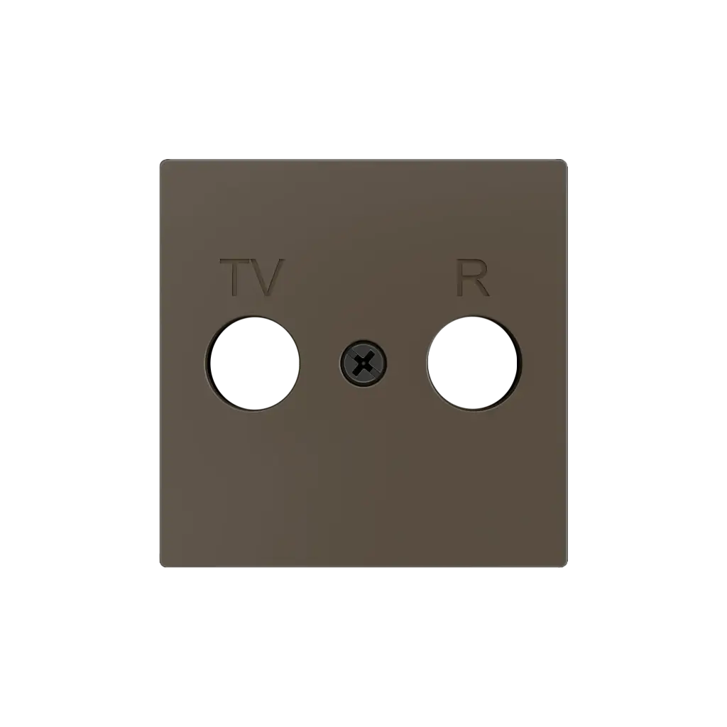 Zennio ZS55 - TV-R/SAT centraalplaat (Mokka)