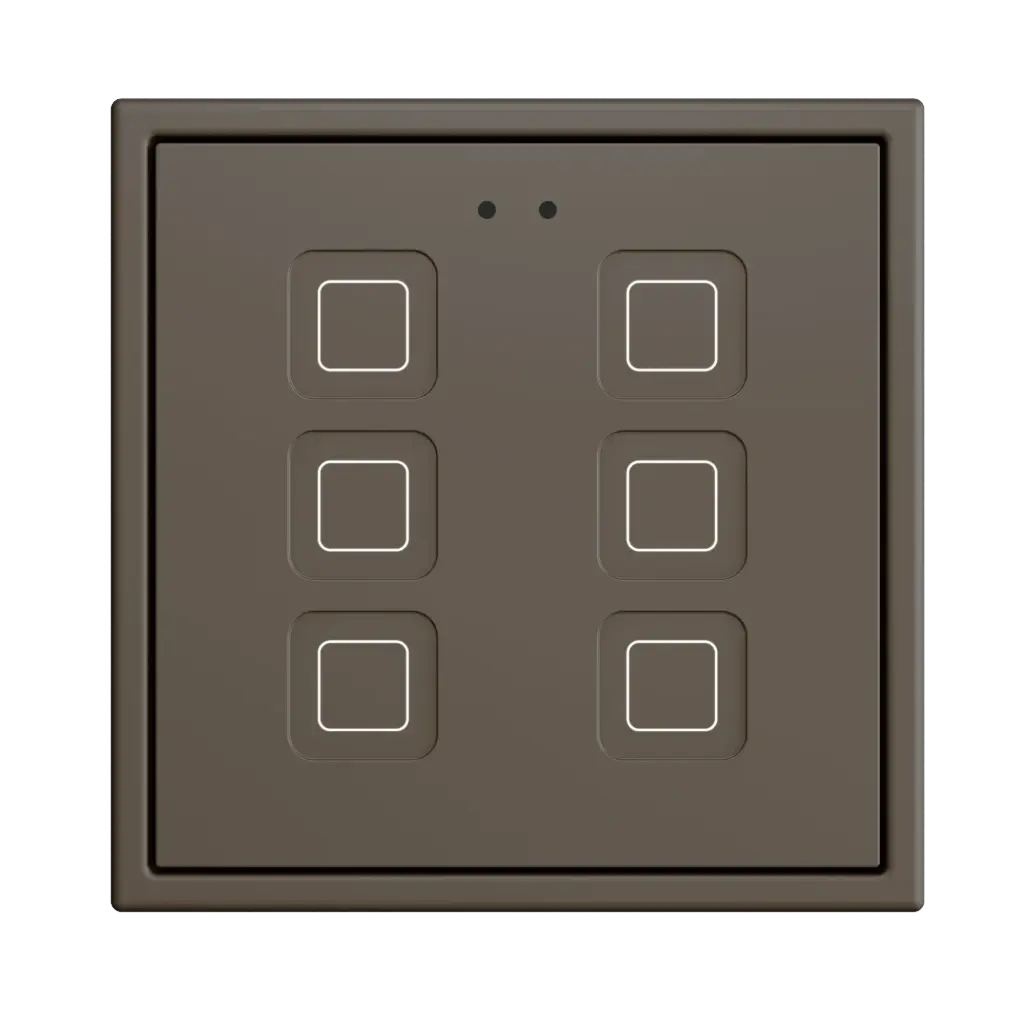 Zennio Tecla RGB 70 X6 (Moka)