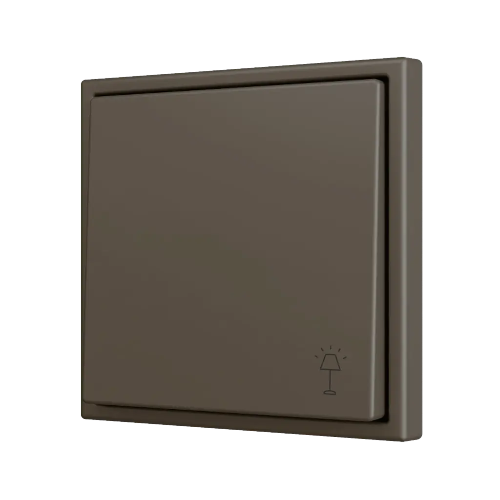 Zennio ZS70 - Bouton poussoir Soft - simple 1-v (Moka - Custom) - A partir de 100 pièces