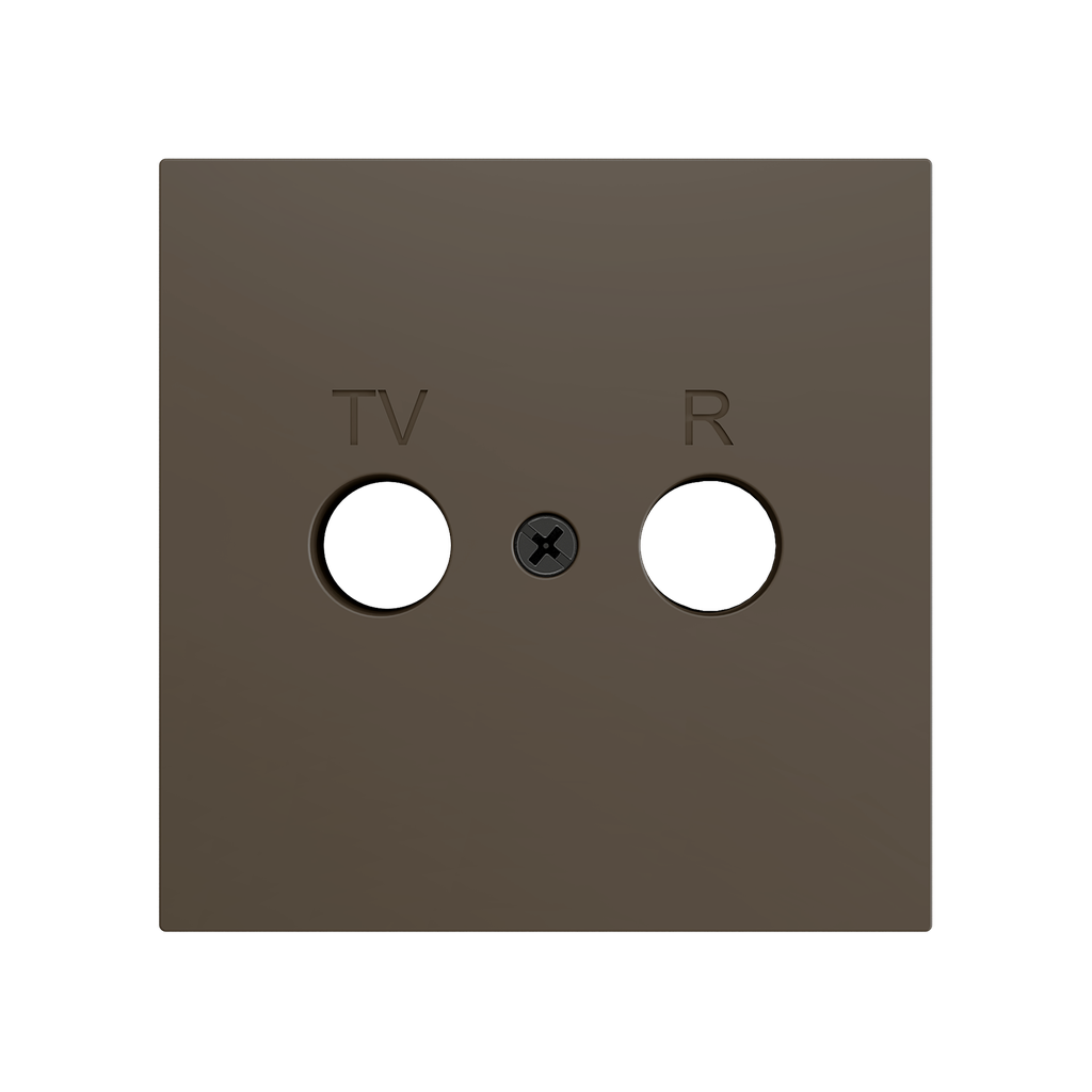Zennio ZS70 - TV-R centraalplaat (Mokka)