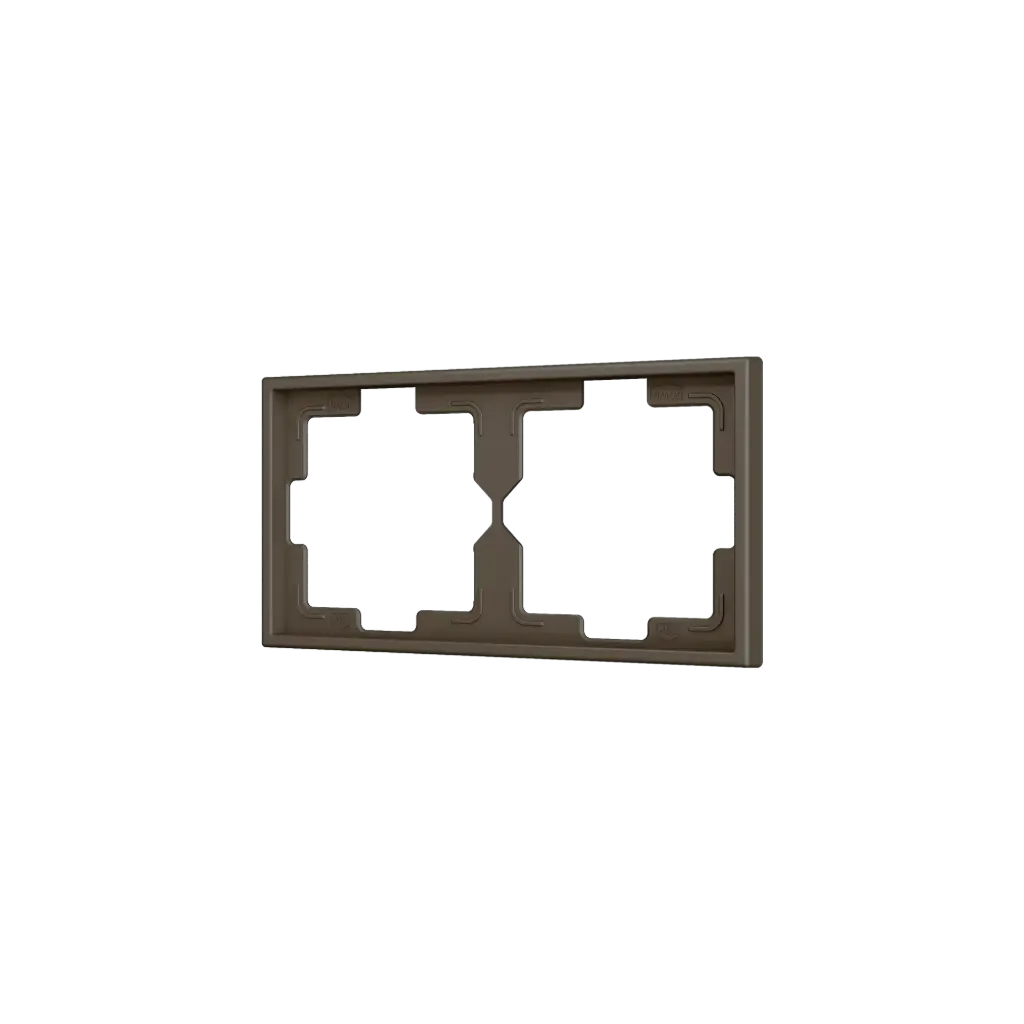 Zennio ZS70 - Plaque de recouvrement 2M (Moka)