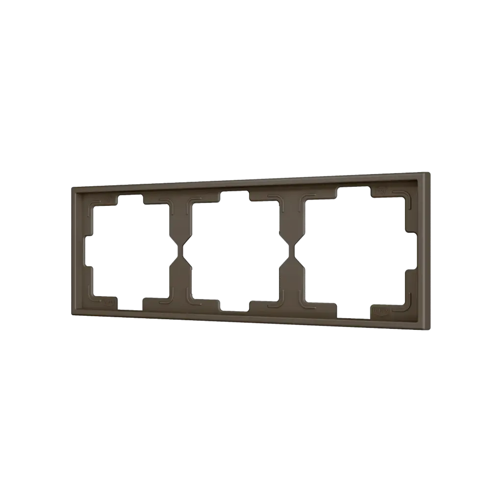 Zennio ZS70 - Afdekraam 3M (Mokka)