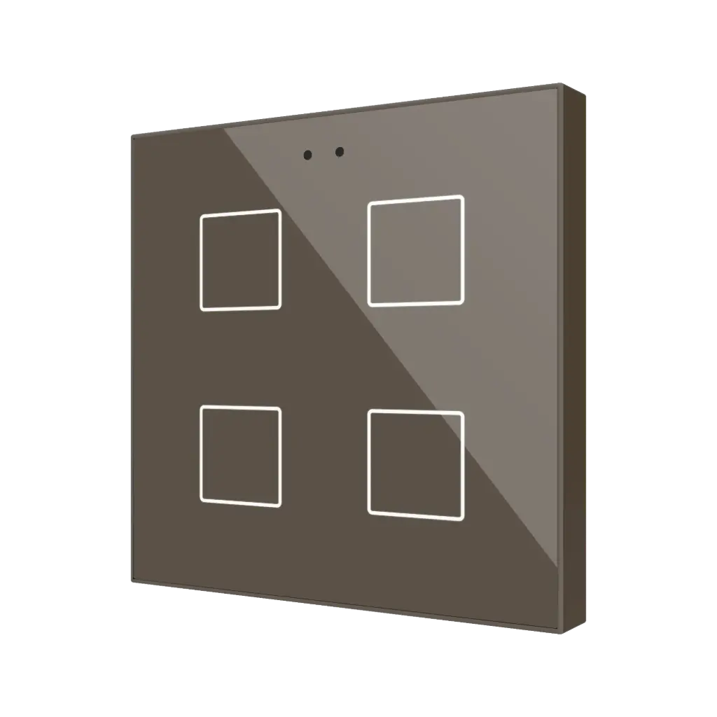 Zennio Flat RGB 4 (Moka)