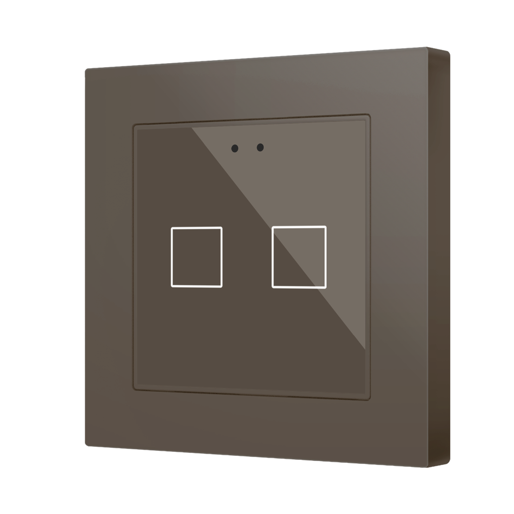 Zennio Flat RGB 55 X2 (Moka)