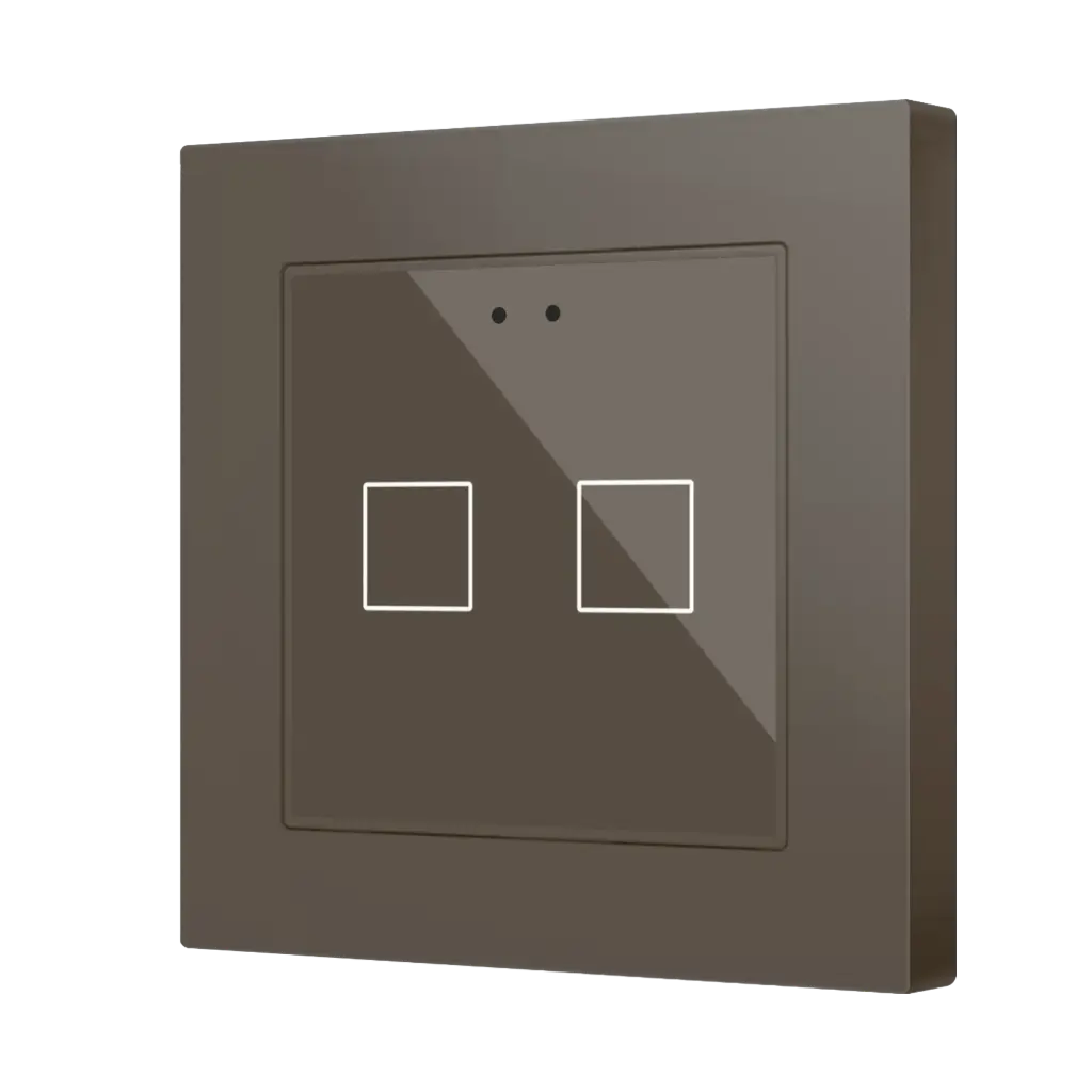 Zennio Flat RGB 55 X2 (Mokka)