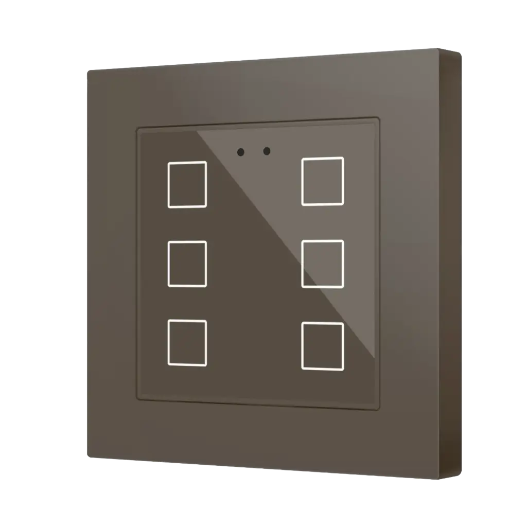 Zennio Flat RGB 55 X6 (Mokka)