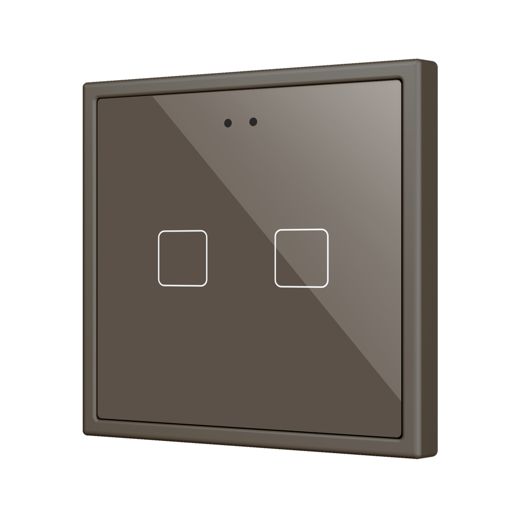 Zennio Flat RGB 70 X2 (Mokka)