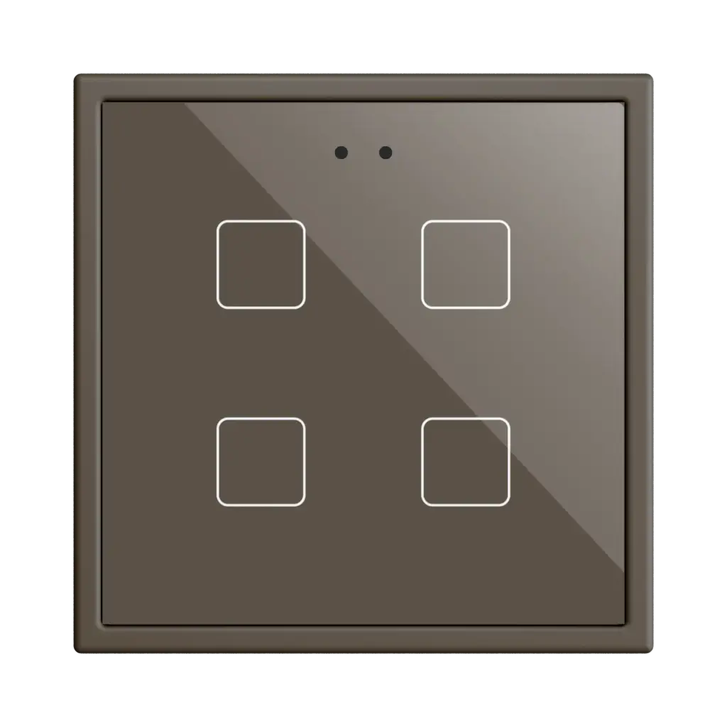 Zennio Flat RGB 70 X4 (Moka)