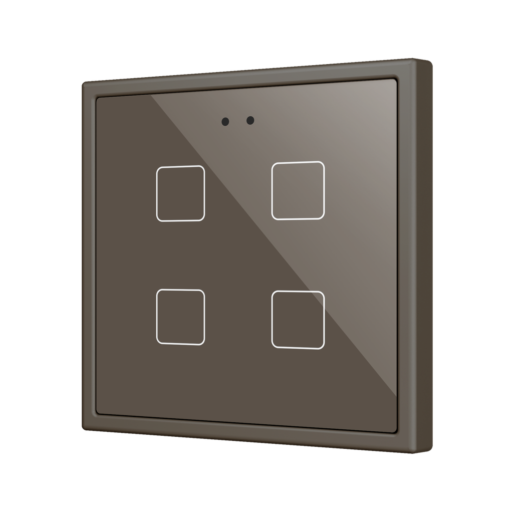 Zennio Flat RGB 70 X4 (Mokka)
