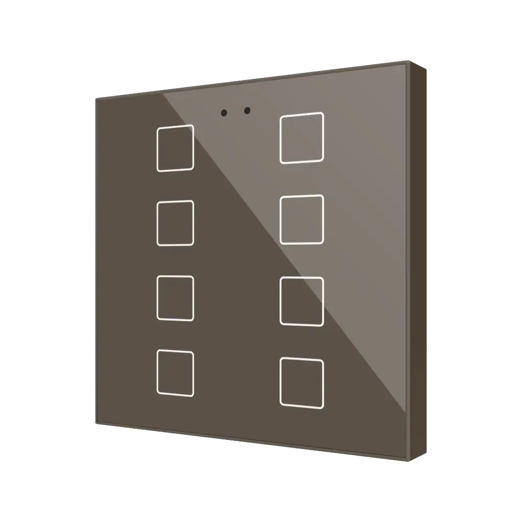 Zennio Flat RGB 8 (Moka)