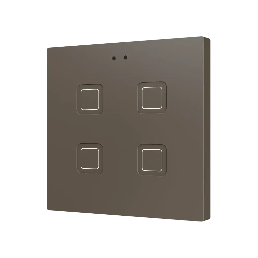 Zennio Tecla RGB 4 (Moka)