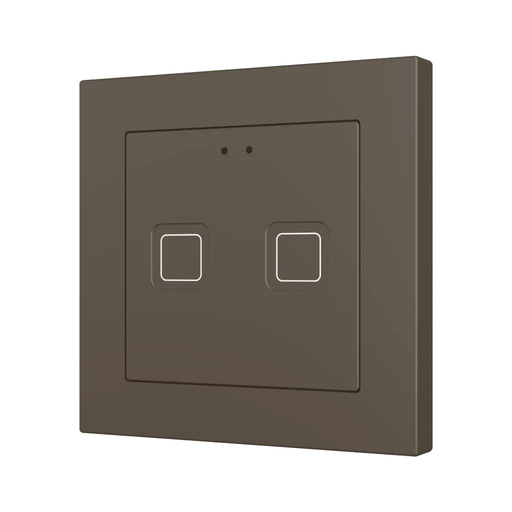 Zennio Tecla RGB 55 X2 (Moka)