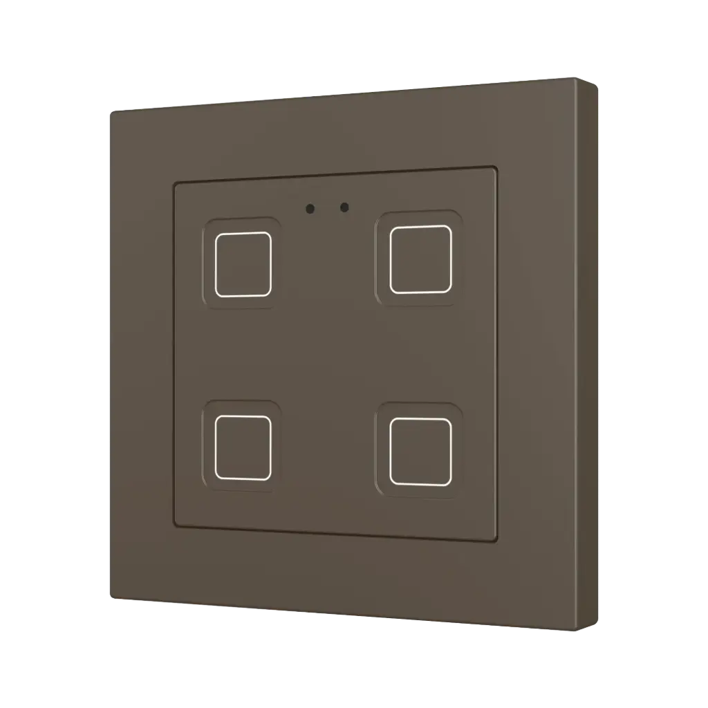 Zennio Tecla RGB 55 X4 (Moka)