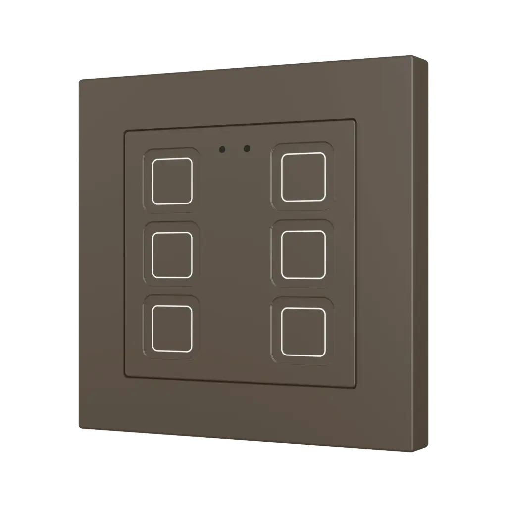 Zennio Tecla RGB 55 X6 (Moka)