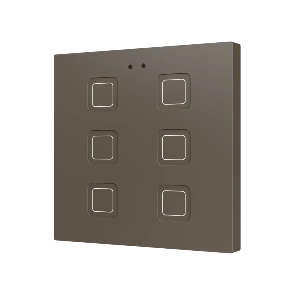 Zennio Tecla RGB 6 (Moka)