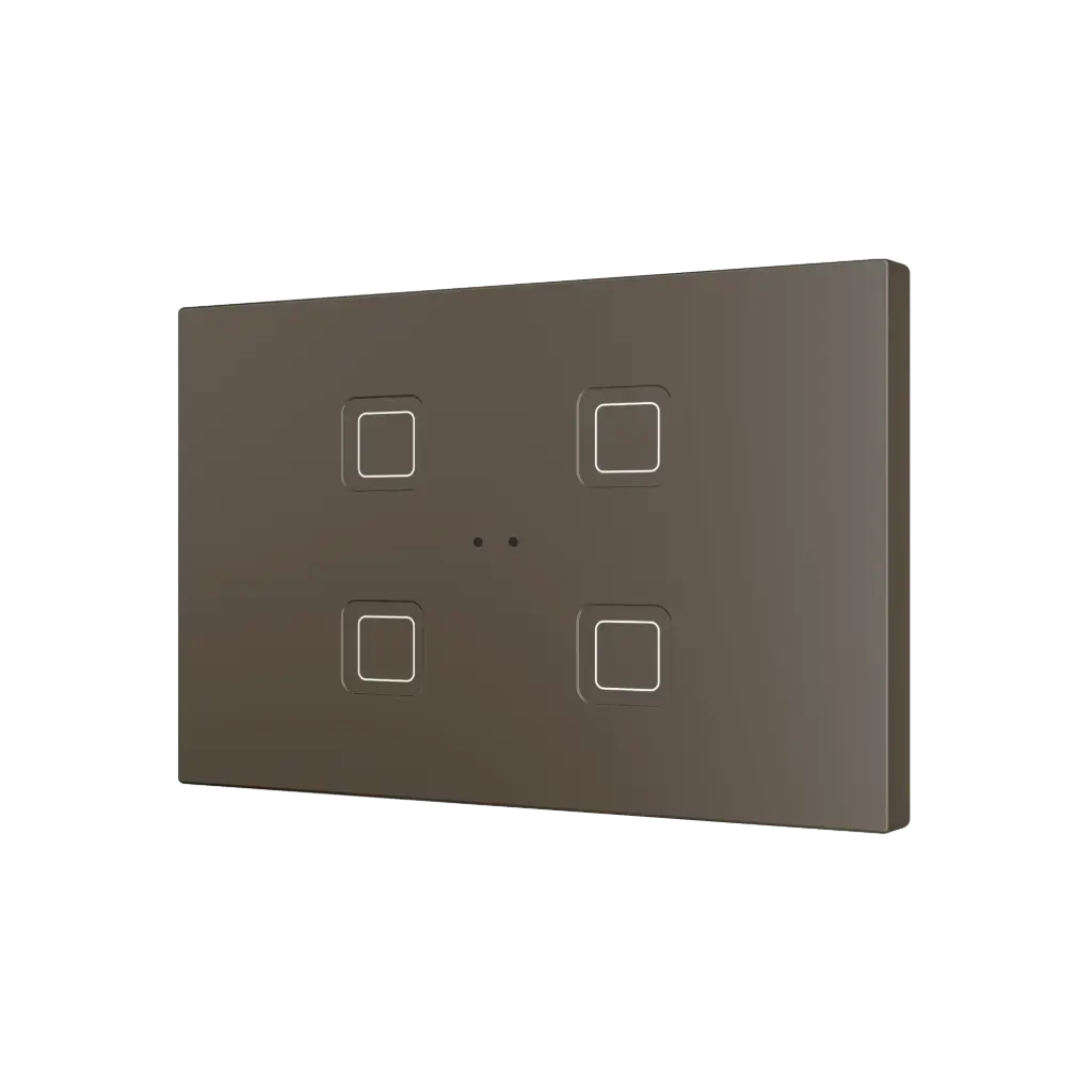 Zennio Tecla RGB XL X4 (Moka)