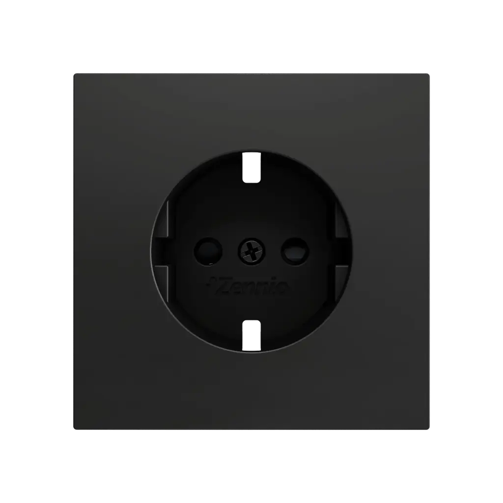 Zennio ZS70 - Cache pour prise schuko à vis ZE8300003 (Antraciet)