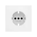 Zennio ZS70 - Centraalplaat voor schuko stopcontact met schroeven ZE8300003 (Mat wit)
