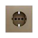 Zennio ZS70 - Centraalplaat voor schuko stopcontact met schroeven ZE8300003 (Champagne) - VPE=10