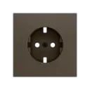 Zennio ZS70 - Centraalplaat voor schuko stopcontact met schroeven ZE8300003 (Mokka) - VPE=10